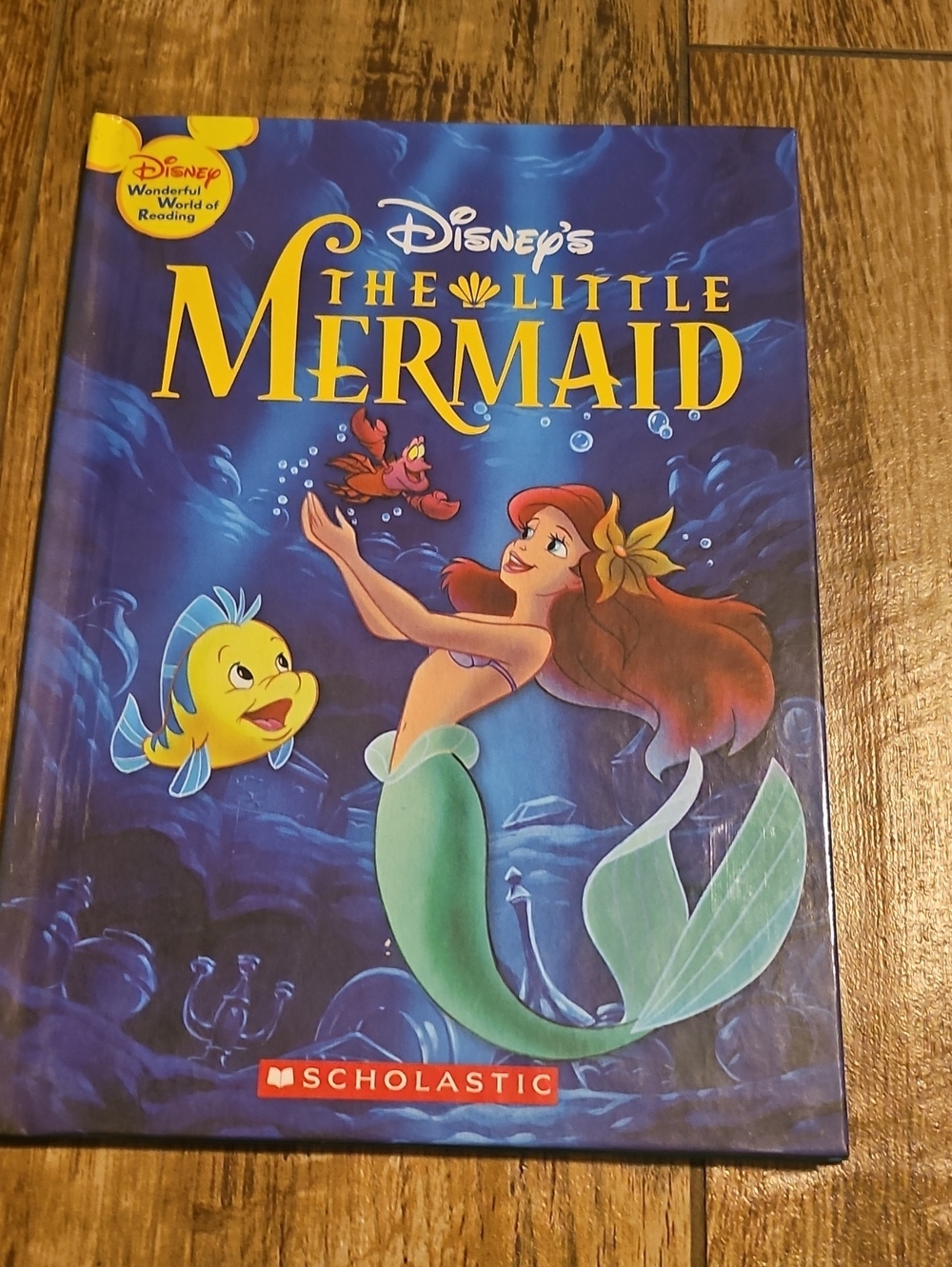 Disney The Little Mermaid Hardcover — Blue, Green & Red Cover Art